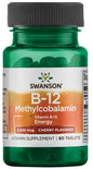 Vitamin B-12 Methylcobalamin, 2500mcg Cherry - 60 tabs