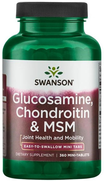 Glucosamine, Chondroitin & MSM, 750mg - 360 mini-tabs