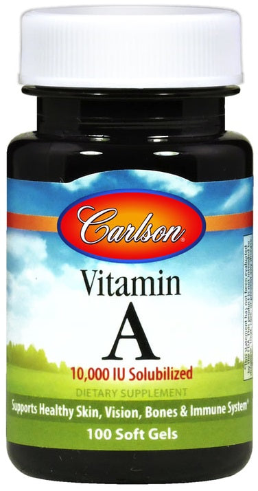 Vitamin A Solubilized, 10 000 IU - 100 softgels