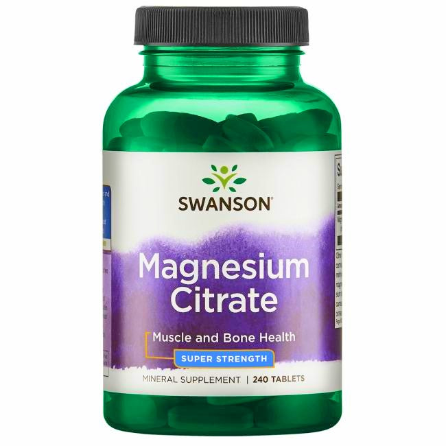 Magnesium Citrate, 225mg Super-Strength - 240 tabs