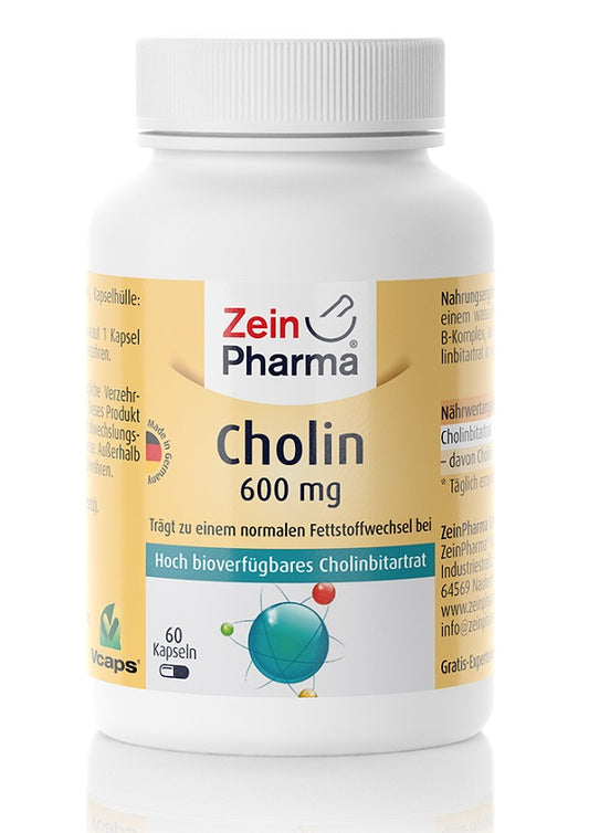 Choline, 600mg - 60 caps