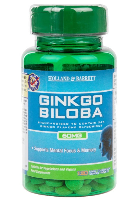 Ginkgo Biloba, 60mg - 120 tabs