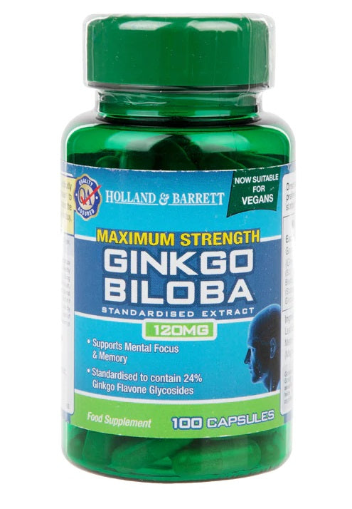 Maximum Strength Ginkgo Biloba, 120mg - 100 caps