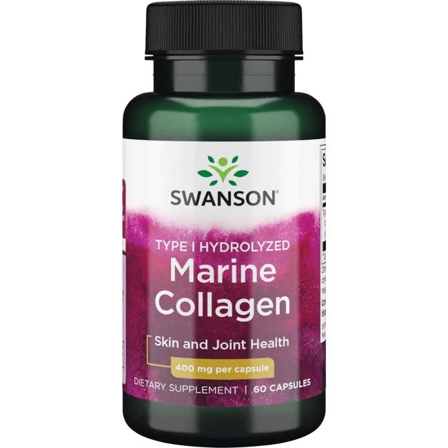 Hydrolyzed Fish Collagen Type I, 400mg - 60 caps