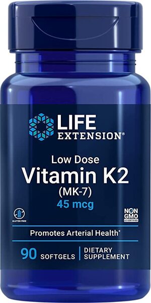 Low Dose Vitamin K2 (MK-7), 45mcg - 90 softgels