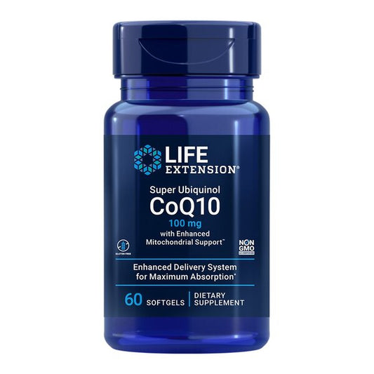 Super Ubiquinol CoQ10 with Enhanced Mitochondrial Support, 100mg - 60 softgels