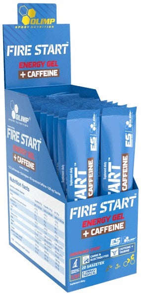 Fire Start Energy Gel + Caffeine, Blackcurrant - 20 sachets