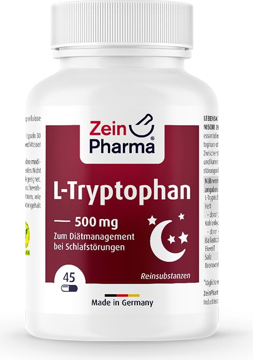 L-Tryptophan, 500mg - 45 vcaps