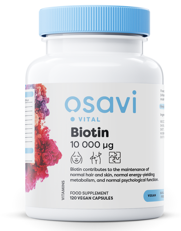 Biotin, 10mg Extra Strength - 120 vegan caps