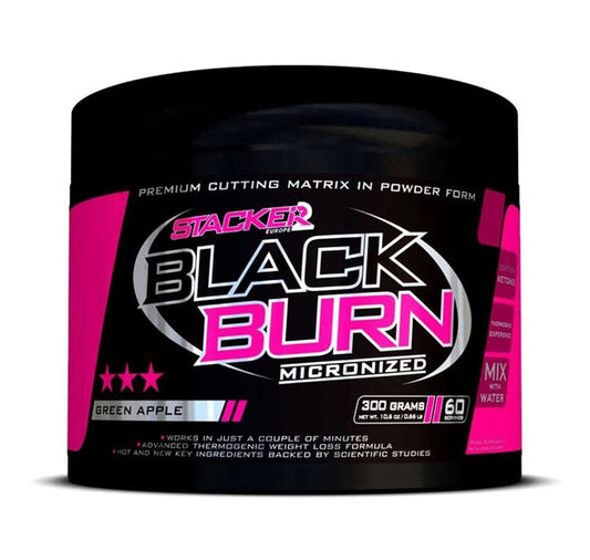 Black Burn Micronized, Green Apple - 300g