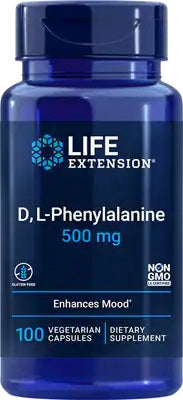 D, L-Phenylalanine, 500mg - 100 vcaps