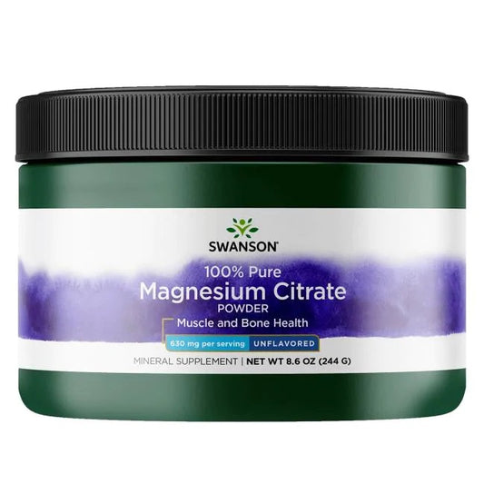 Magnesium Citrate, 100% Pure Powder - 244g
