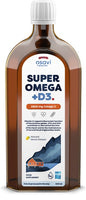 Super Omega + D3, 2900mg Omega 3 (Lemon) - 500 ml.