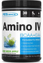 Amino IV PEScience – Acides aminés saveur pomme verte acidulée, 381 g