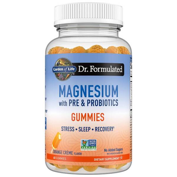 Dr. Formulated Magnesium with Pre & Probiotics Gummies, Orange Creme - 60 gummies