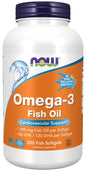 Omega-3 Fish Oil, Molecularly Distilled - 200 fish softgels