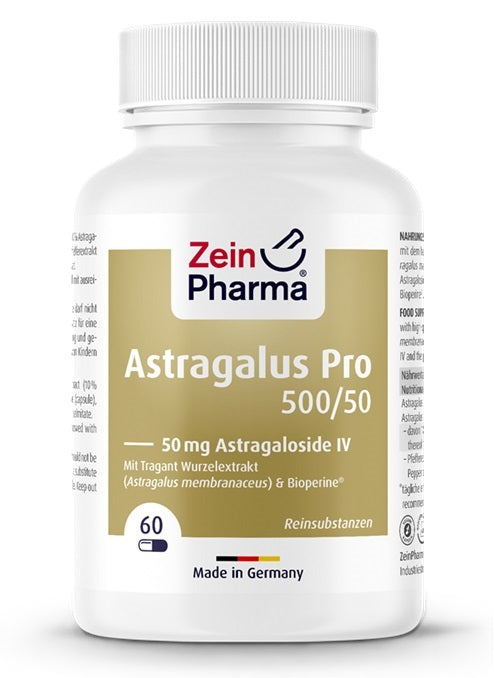 Astragalus Pro 500/50, 50mg Astragaloside IV - 60 vcaps