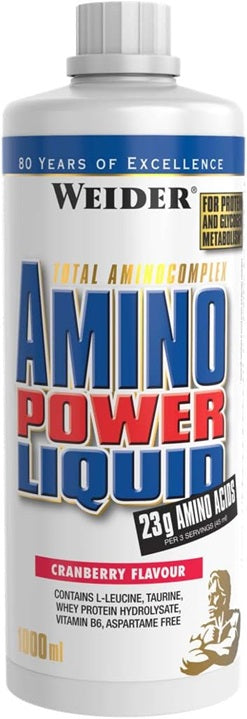 Amino Power Liquid, Cranberry - 1000 ml.