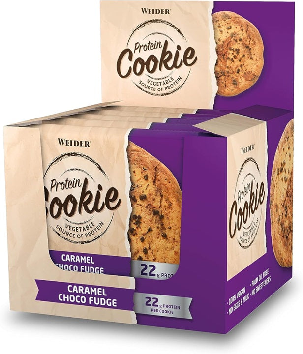 Protein Cookie, Caramel Choco Fudge - 12 x 90g