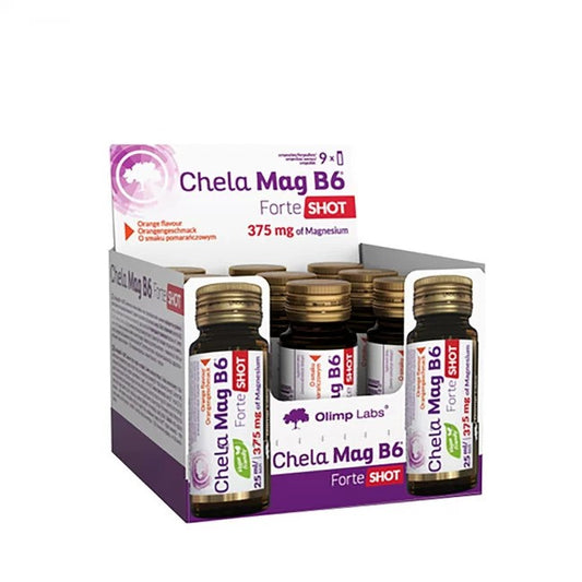 Chela Mag B6 Forte Shot, Cherry (EAN 5901330090097) - 9 x 25 ml.