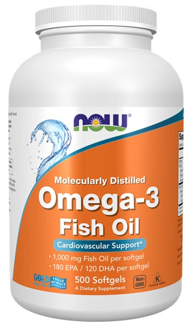 Omega-3 Molecularly Distilled - 500 softgels