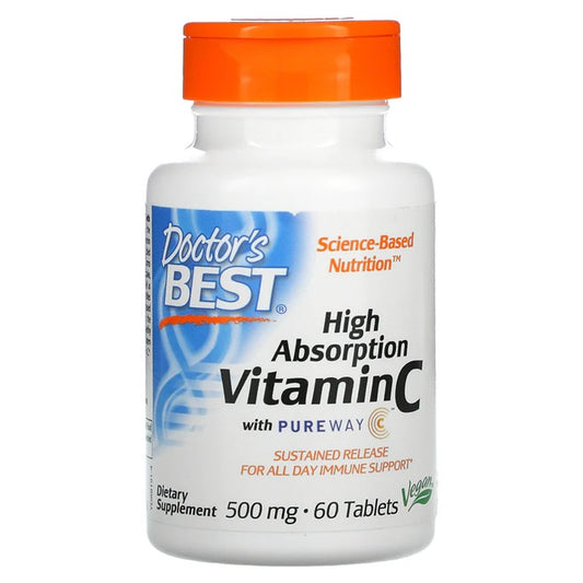 Sustained Release Vitamin C with PureWay-C, 500mg - 60 tabs