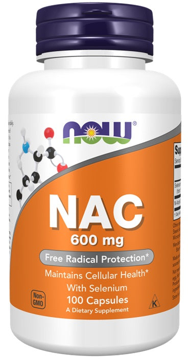 NAC with Selenium & Molybdenum, 600mg - 100 vcaps
