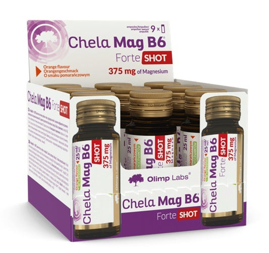 Chela Mag B6 Forte Shot, Cherry (EAN 5901330090691) - 9 x 25 ml.