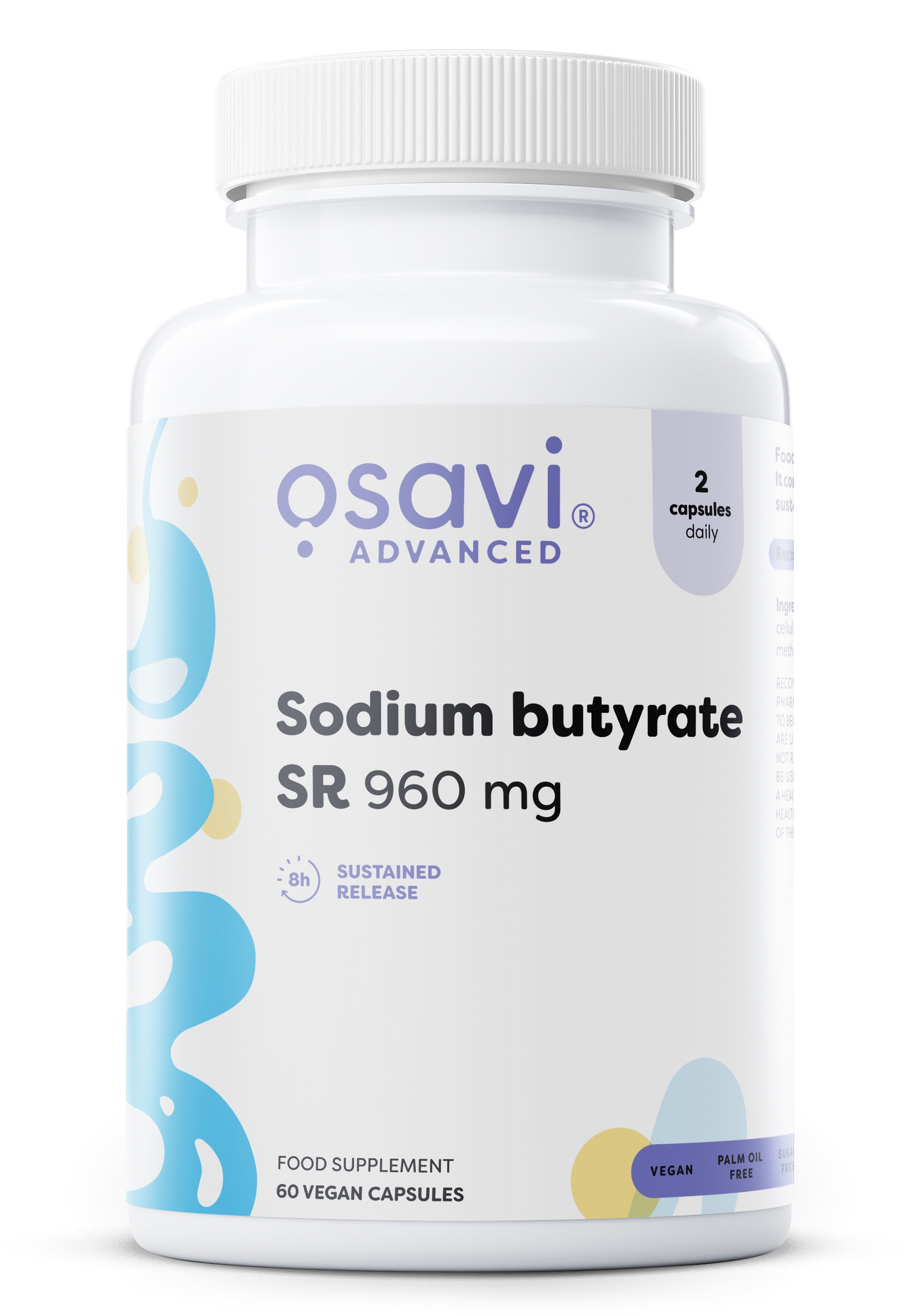 Sodium butyrate SR, 960mg - 60 vegan caps