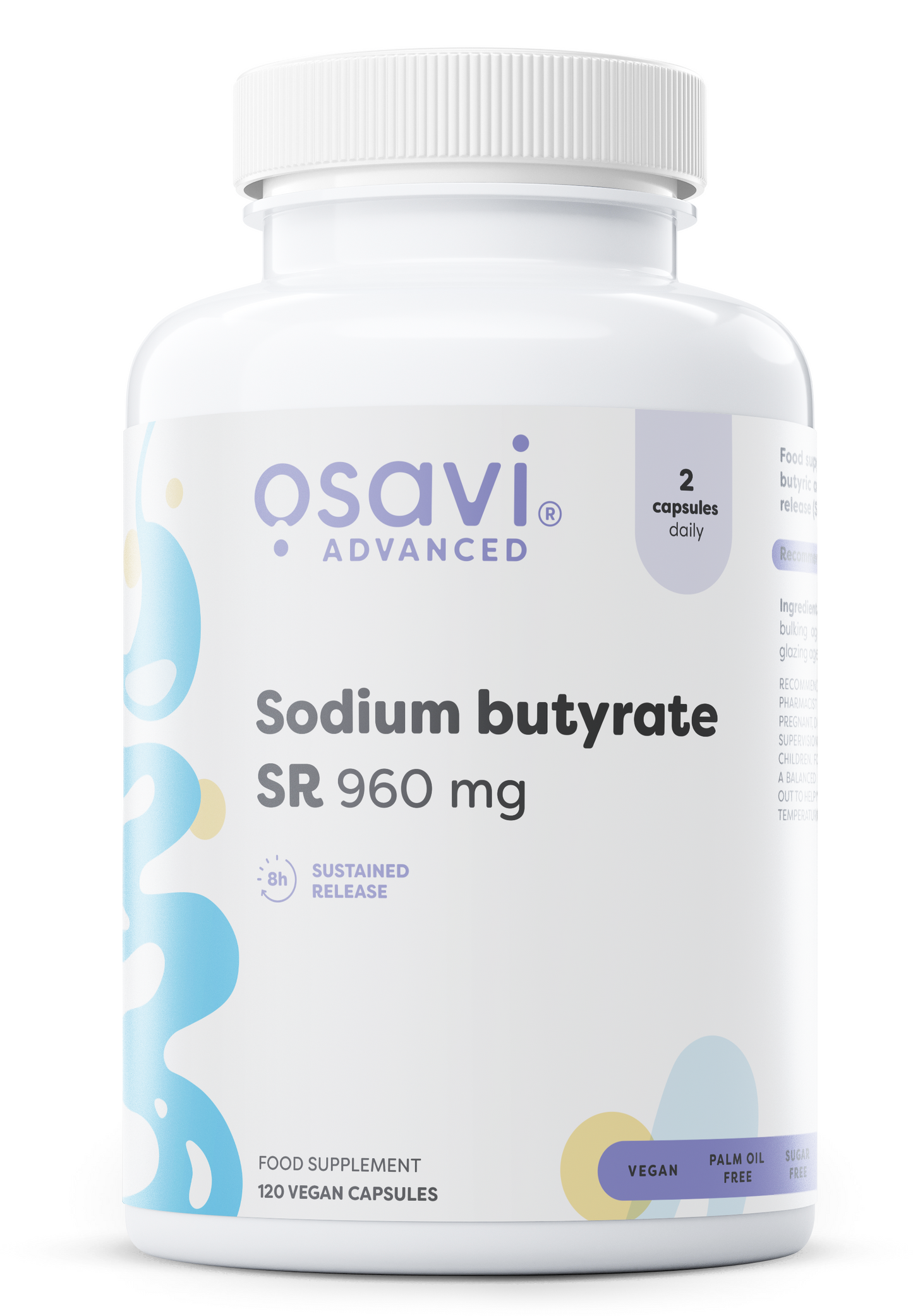 Sodium butyrate SR, 960mg - 120 vegan caps