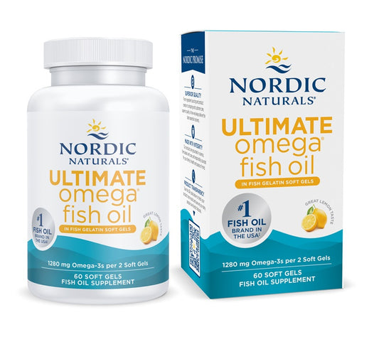 Ultimate Omega in Fish Gelatin, 1280mg Lemon - 60 softgels