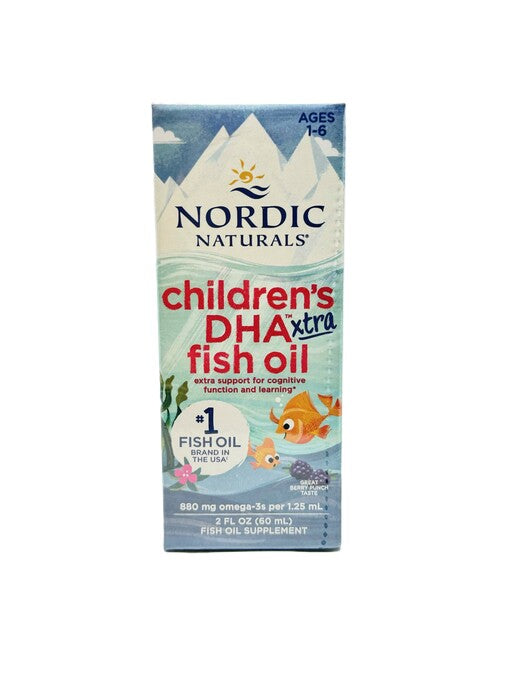 Children's DHA Xtra Fish Oil, 880mg Berry Punch - 60 ml.