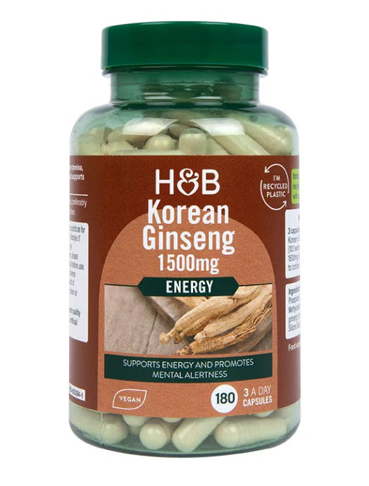 Korean Ginseng, 1500mg - 180 vcaps