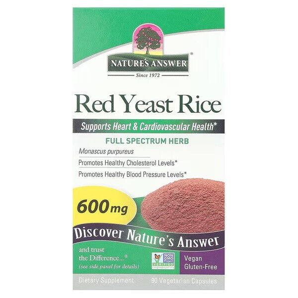 Red Yeast Rice, 600mg - 90 vcaps