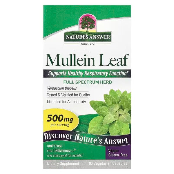 Mullein Leaf, 500mg - 90 vcaps
