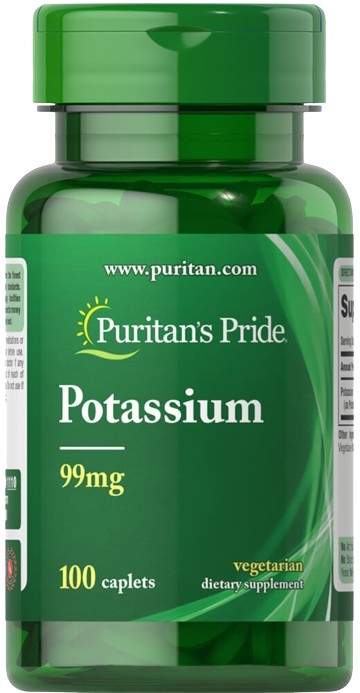 Potassium, 99mg - 100 caplets