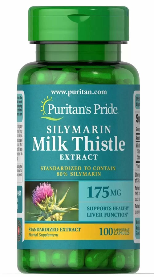 Silymarin Milk Thistle Extract, 175mg - 100 caps