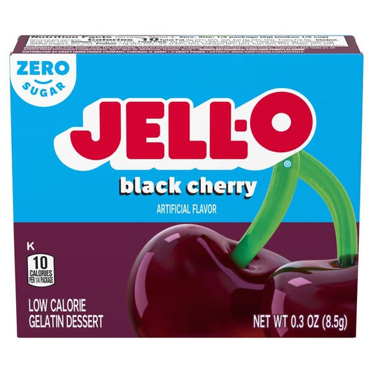 Gelatin Dessert Sugar Free, Black Cherry - 8.5g