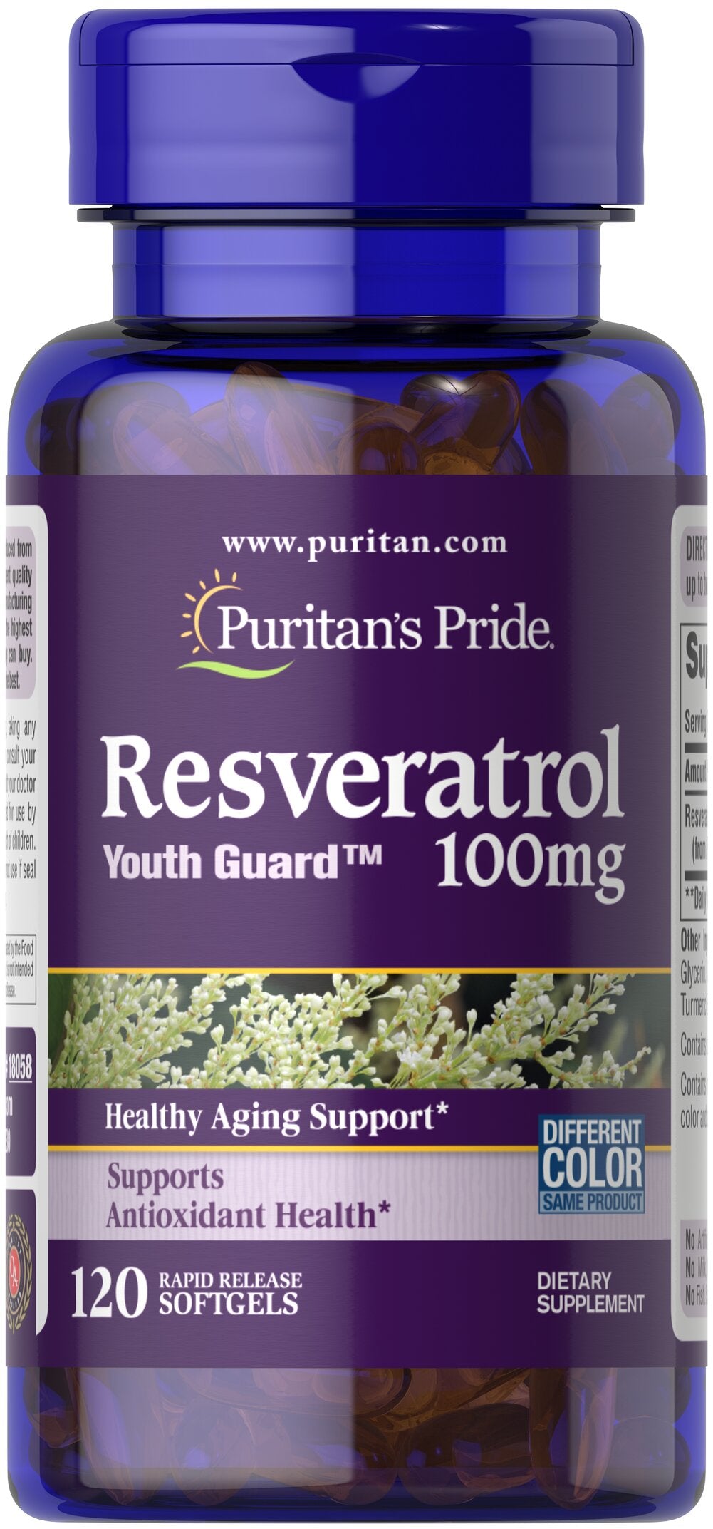Resveratrol, 100mg - 120 softgels