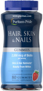 Hair, Skin & Nails, Strawberry - 80 gummies