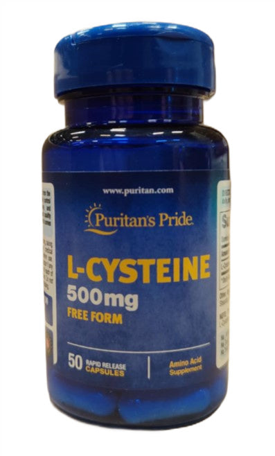 L-Cysteine, 500 mg - 50 caps
