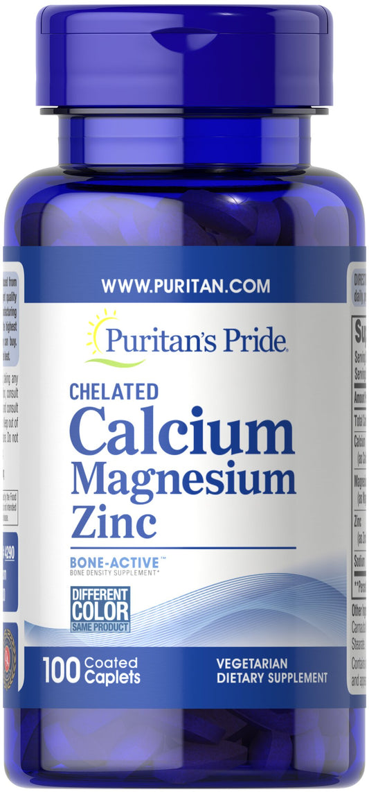 Calcium Magnesium Zinc - 100 caplets