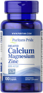 Calcium Magnesium Zinc - 100 caplets