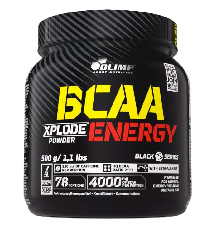 BCAA Xplode Energy, Fruit Punch - 500g