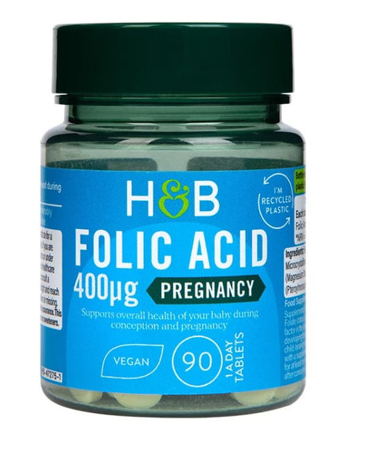 Folic Acid, 400mcg - 90 tablets