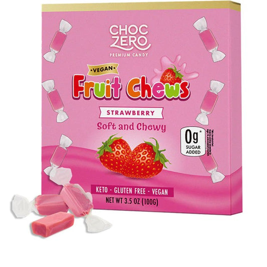 Vegan Fruit Chews, Strawberry - 100g