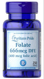 Folate, 666mcg - 250 tablets