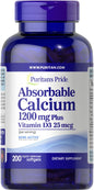 Absorbable Calcium + Vitamin D3 - 200 softgels
