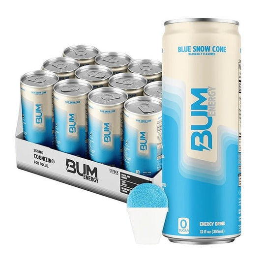 Bum Energy, Blue Snow Cone - 12 x 355 ml.