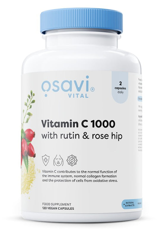 Vitamin C1000 with Rutin & Rose Hip - 120 vegan caps